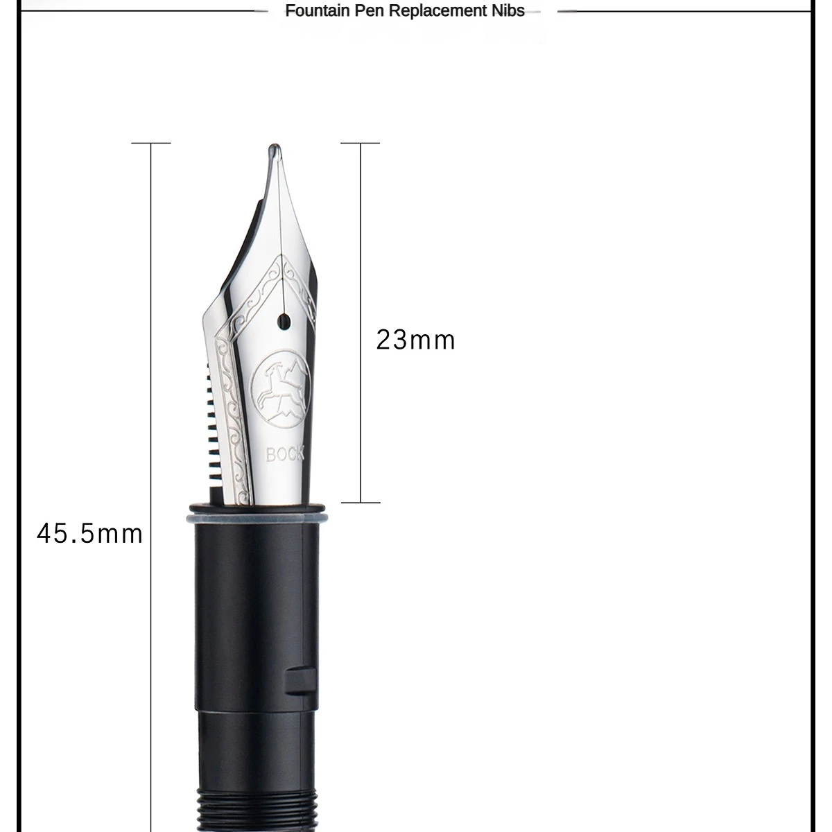 

No.6 BOCK/JOWO Fountain Pen Nib EF F M B Size Replacement Nibs for Asvine V169 P20 P30 V126 School Writing Supplies Stationery