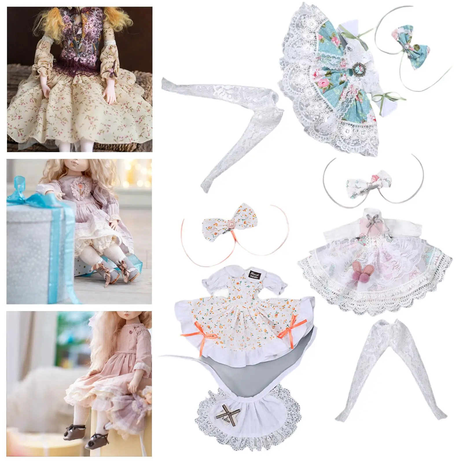 Stylish 1:6 Doll Outfit Set for 12-inch Doll, Complete with Accessories