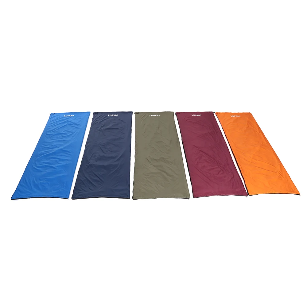 Lixada 190 * 75cm Outdoor Envelope Sleeping Bag Camping Travel Hiking Multifunction Ultra-light 680g