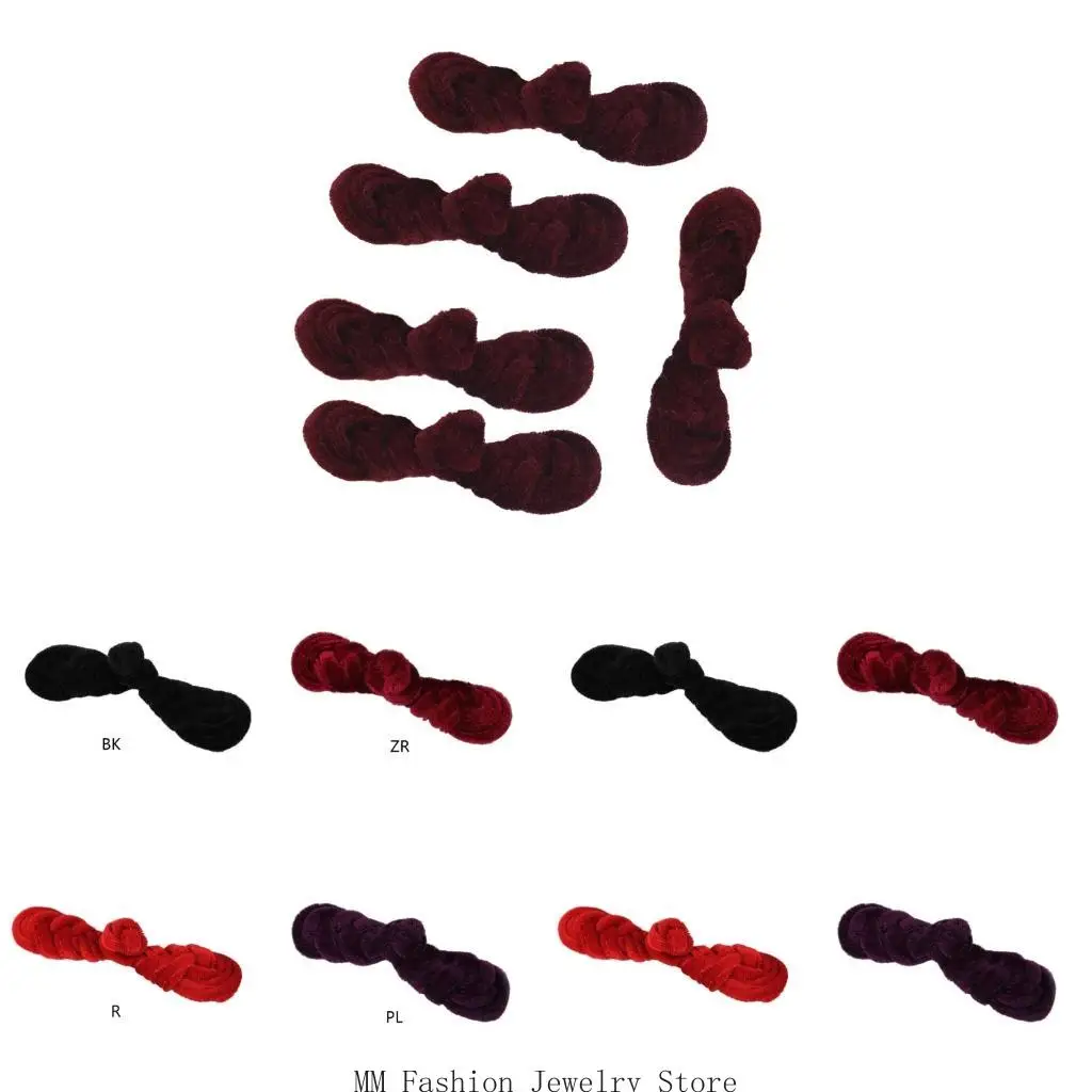 

Chinese Cheongsam Pipa Button Buckle Traditional Chinese Garment Accessory 5Pair D0UB