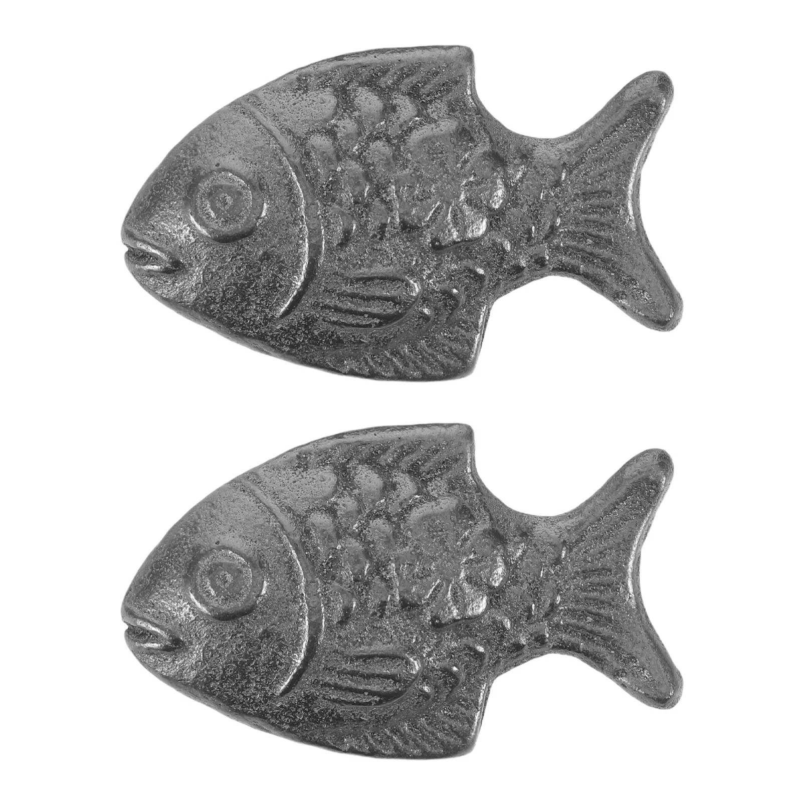 2Pcs Iron Fish Casting Cooking Tool Natural Iron Supplement for Vegans Athletes Pregnancy Anemia Aid Vegan Anemia Solution