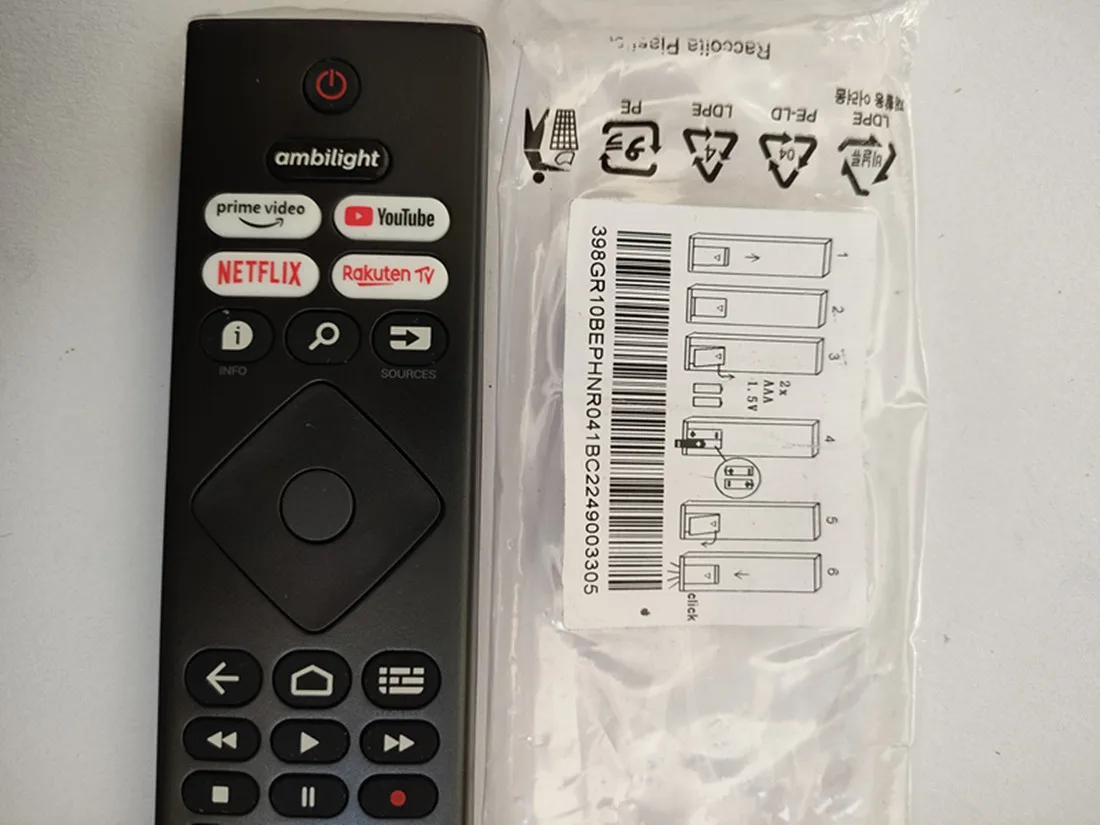 Suitable for Philips LED 4K ultra high definition LED TV remote control 398GR10BEPHNR041BC