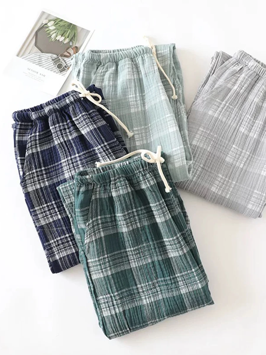 

Men's Pajama Pants Summer Spring & Fall 2024 New Single-Piece Long Pants Simple Loose Large Size Home Pants