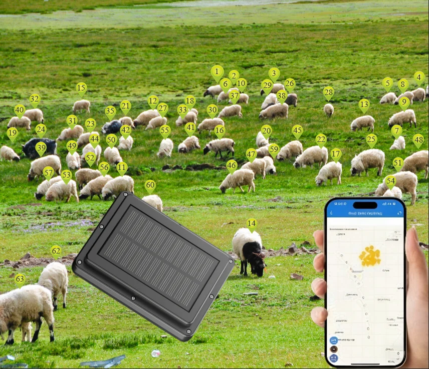 Pedometer Electric Shock GPS Tracker for Cattle Tracking GPSONE for Cattle Virtual Fence Collar GPS Tracker