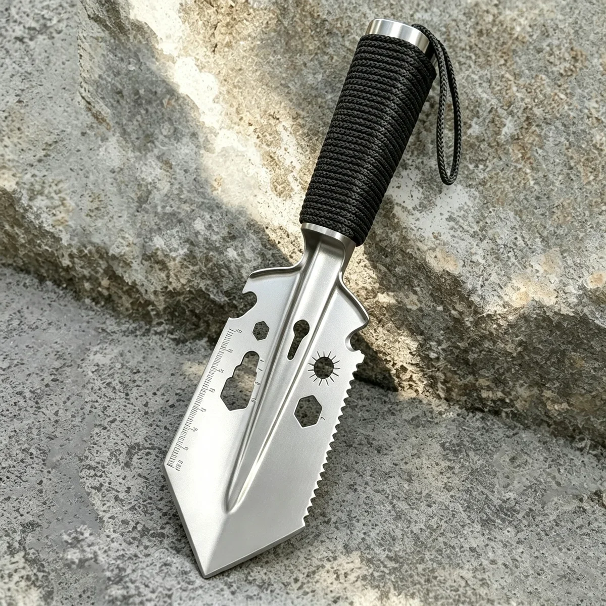 Portable Camping Engineer Shovel Outdoor Stainless Steel Multi-functional Tool Small Hand Shovel Field Survival Emergency Shovel
