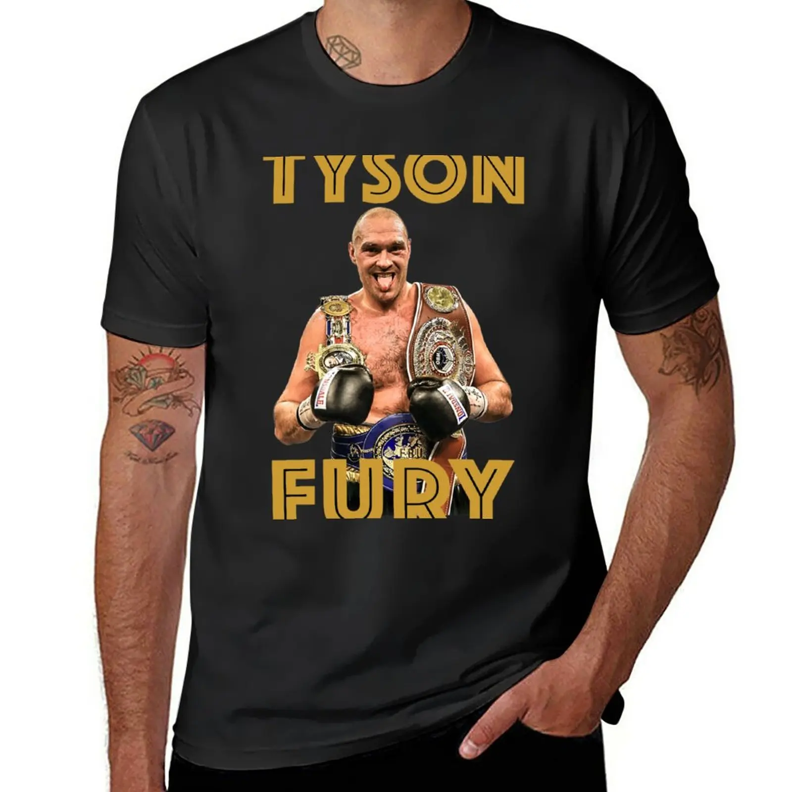 New Meilleur vendeur Tyson Champion Fury T-Shirt oversized t shirt vintage clothes black t shirt Men's t-shirts