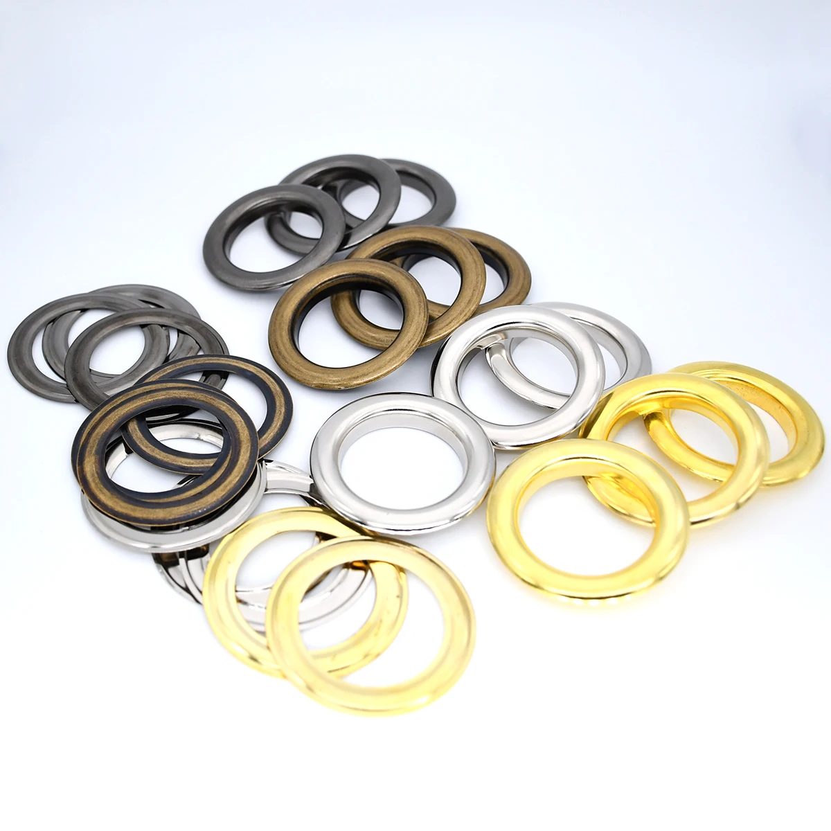 10sets 40mm Brass Eyelet with Washer Leather Craft Repair Grommet Round Eye Rings For drapery flysheet rain tarp