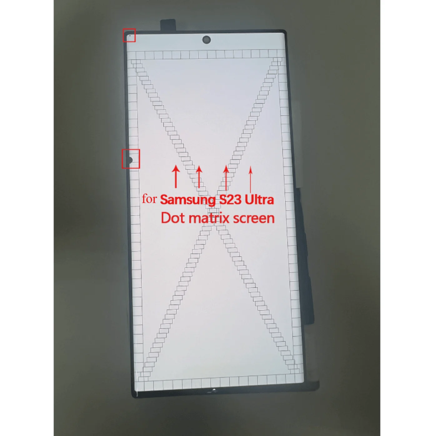 Met Dot, geschikt voor Samsung Galaxy S23 Ultra LCD S918 S918F S918U AMOLED-scherm, vervangend LCD-display, defect.