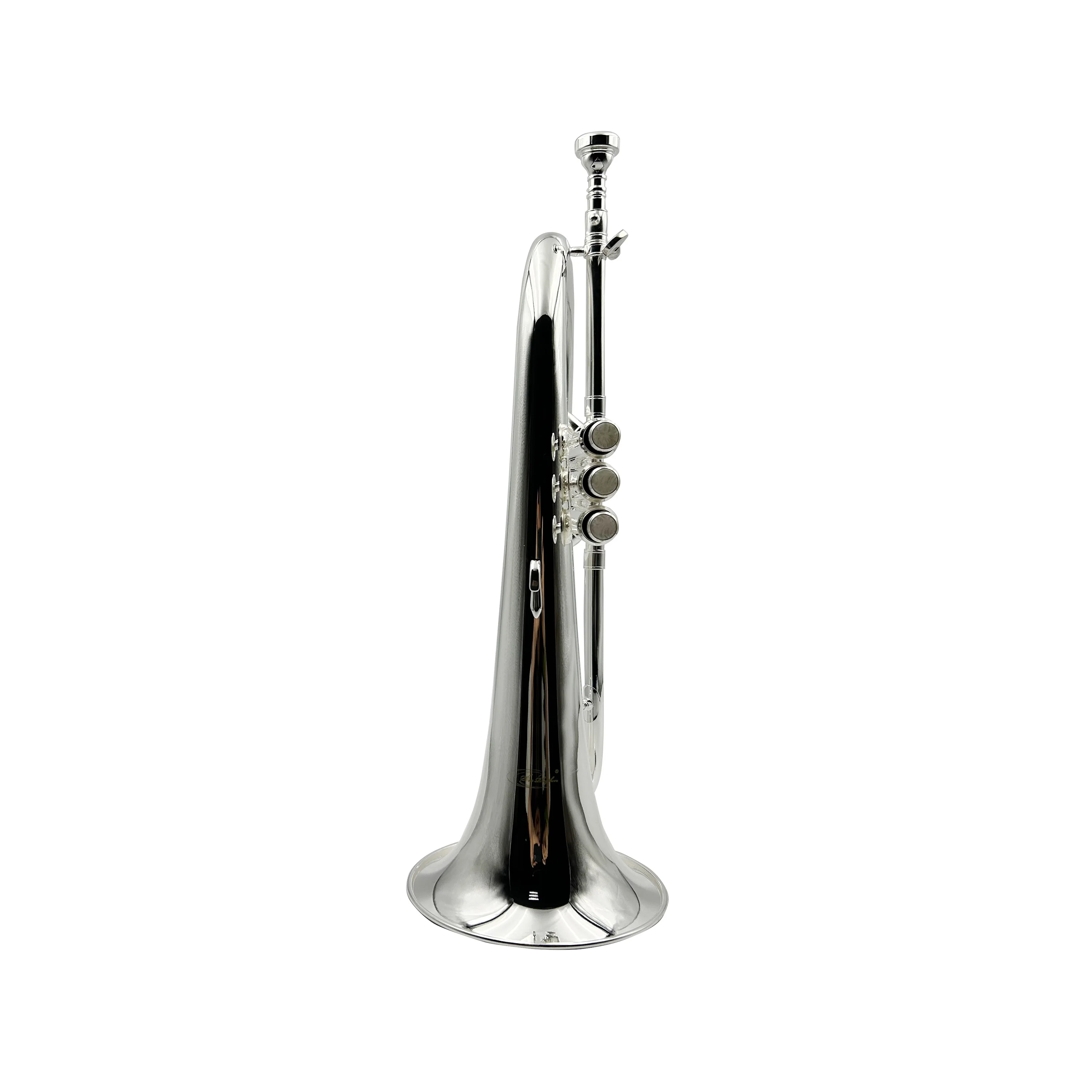 

Professional Bb Flugel Horn High Quality Brass Body Silver Plated 10.5mm Bore Flugelhorn With Canvas Case JYFG410S Instrument
