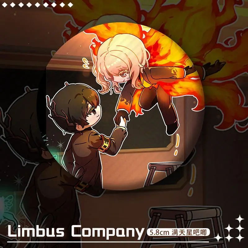 Faust de la société Limbus ‌   Yi Sang Anime Cosplay dessin animé badge broche porte-clés pendentif acrylique debout signe accessoires cadeau de noël