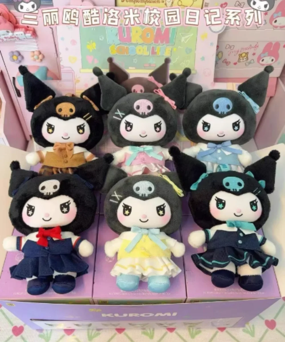

Genuine Kuromi School Life Series Mystery Box Kuromi Kawaii Vinyl Bag Pendant Doll Blind Box Cute Toy Birthdaygirl Gifts