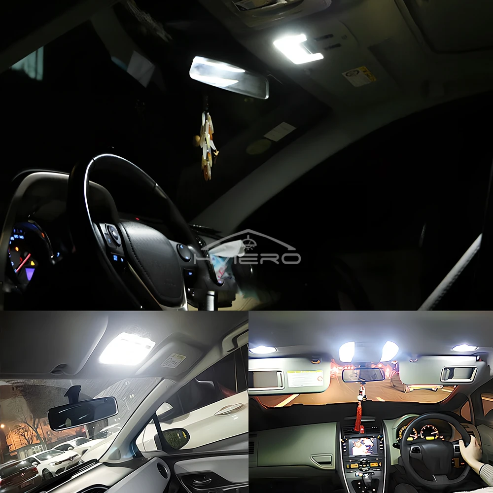 2Pcs White Ceiling Bulb C5W C10W 5050 3SMD 31/36/39/41mm DC12V Car License LED Dome Festoon Door Light Reading Lamps Interior