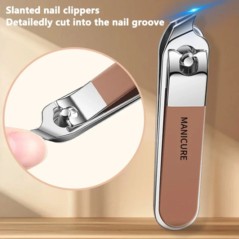 Anti-Splash Nail Clipper Set Hand In Hand With Manicure Clippers Manicure Nail Clippers Protection Tool Manicure 8 Sets New