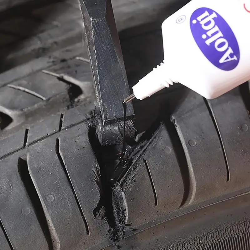 Car Tire Repair Glue Waterproof Car Tire External Glue Tread Sidewall Car Tire Strong Adhesive Bike Tire Repair Patch Rubber