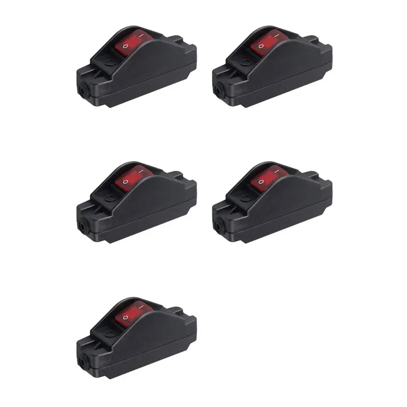 

Кнопочный выключатель Y43A-5X 16А 220В для электроприборов, встраиваемый в шнур питания