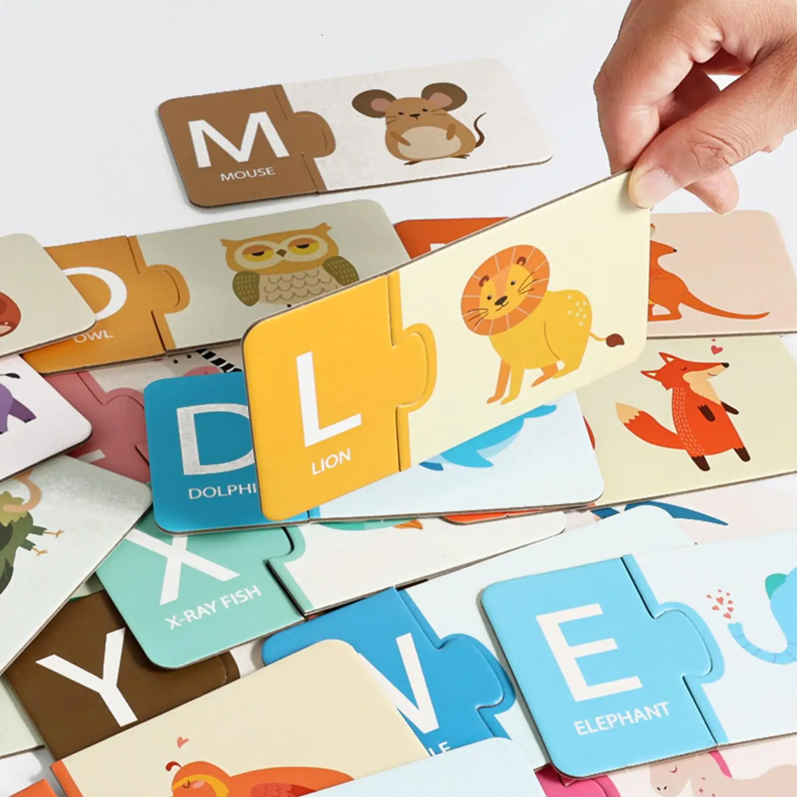 

Соответствующая игра для детей, обучающие буквы, соответствующие карты, интерактивная игрушка для раннего обучения родителей и детей для детей 1,5–6 лет