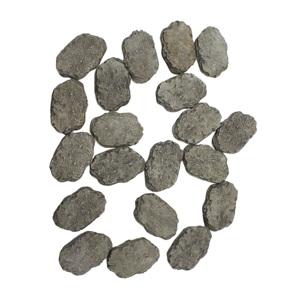 

20Pcs Miniature Garden Resin Stepping Stones Durable Rock Decor Bonsai Fairy Micro Landscape Aquarium Ornaments Outdoor
