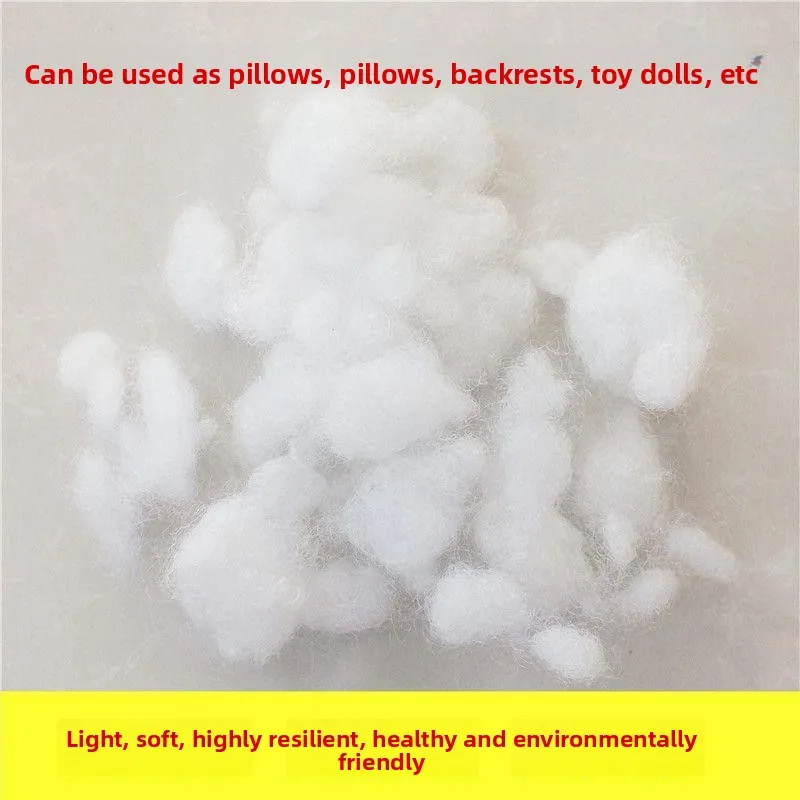

Plush Pearl Cotton Pillow Core Cushion Filling PP Cotton Silk Cotton Fluffy Cotton Doll Pillow Back Filling Five Jin
