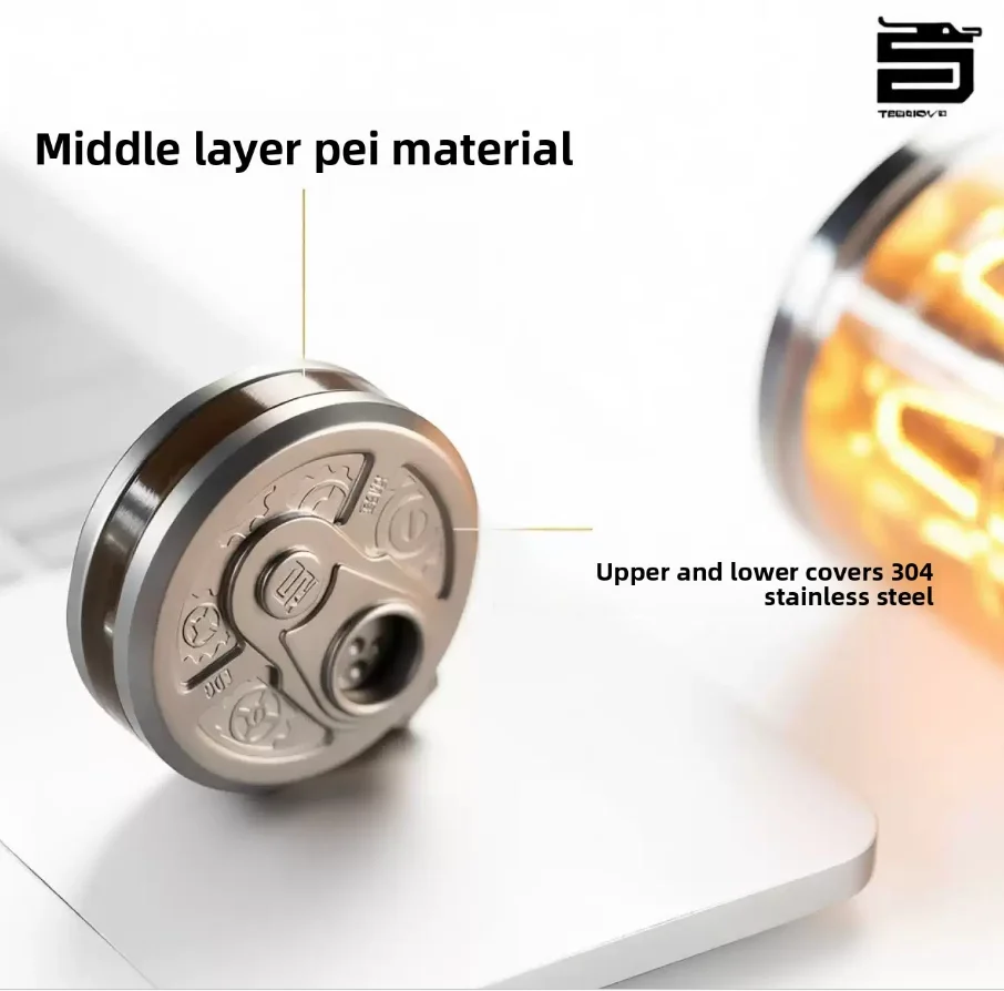 

Revolver Ratchet Ding Coin Hand Plate Decompression Tide Play EDC Decompression Artifact Finger Push Card Gift