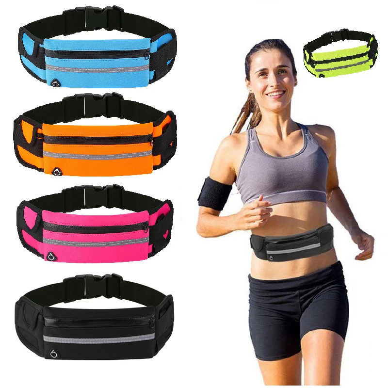 New Running Bag Cycling Bag Waist Bag Belt Bag Waterproof Sports Fanny Pack Mobile Phone Case Gym Running Jogging Run Pouch