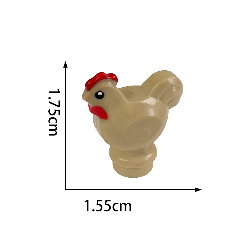 Building Blocks animal yellow Little ducks swan pond cock rooster chick poul farm domestic goose bird Accessories kids toys gift