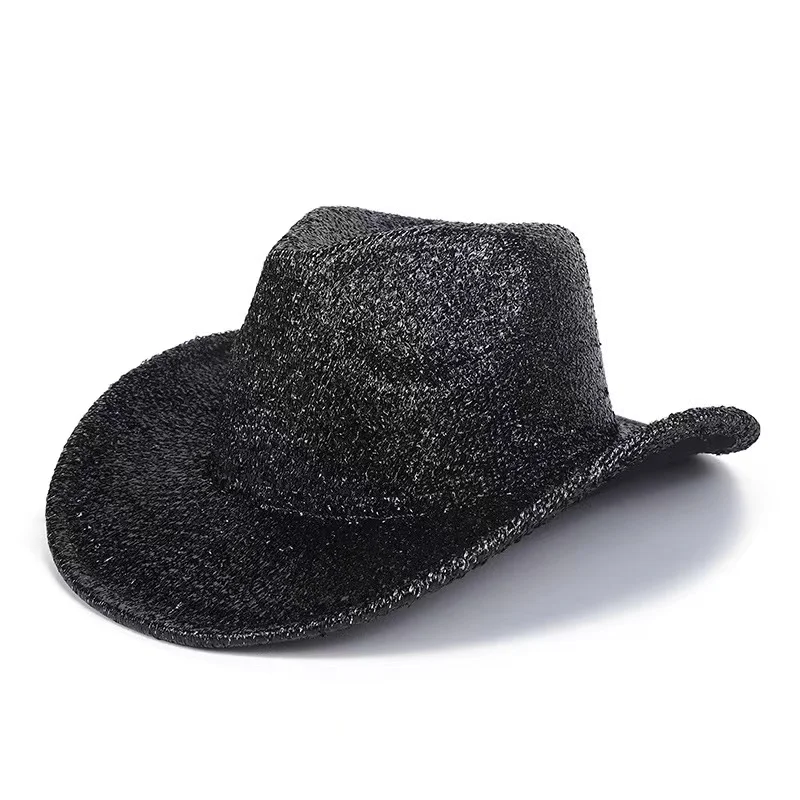 New Men\'s Women\'s Western Cowboy hat Winter and Autumn Church Jazz Elegant Cowboy hat