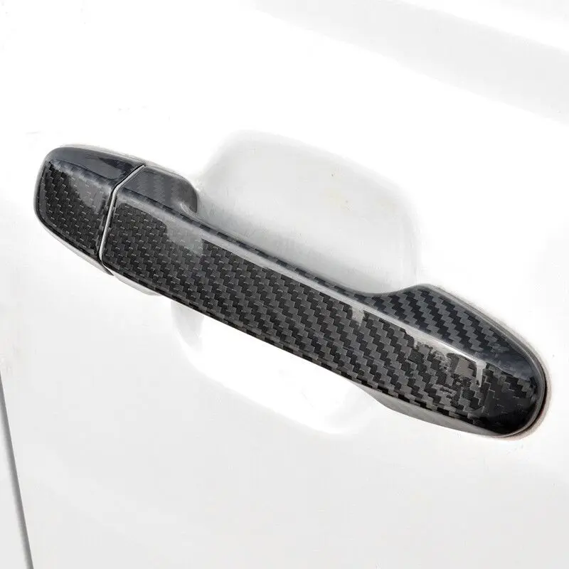 For Subaru Forester SH 2008 2009 2010 2011 2012 ABS Chrome Carbon Black Car Door Handle Cover Trims Car Styling Accessories