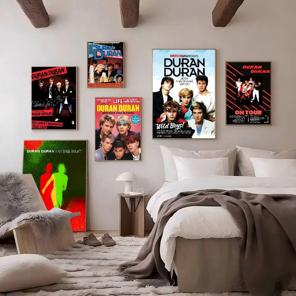 Classic Band D-Duran D-Duran DIY Sticky Poster Whitepaper Prints Posters Artwork Vintage Decorative Painting
