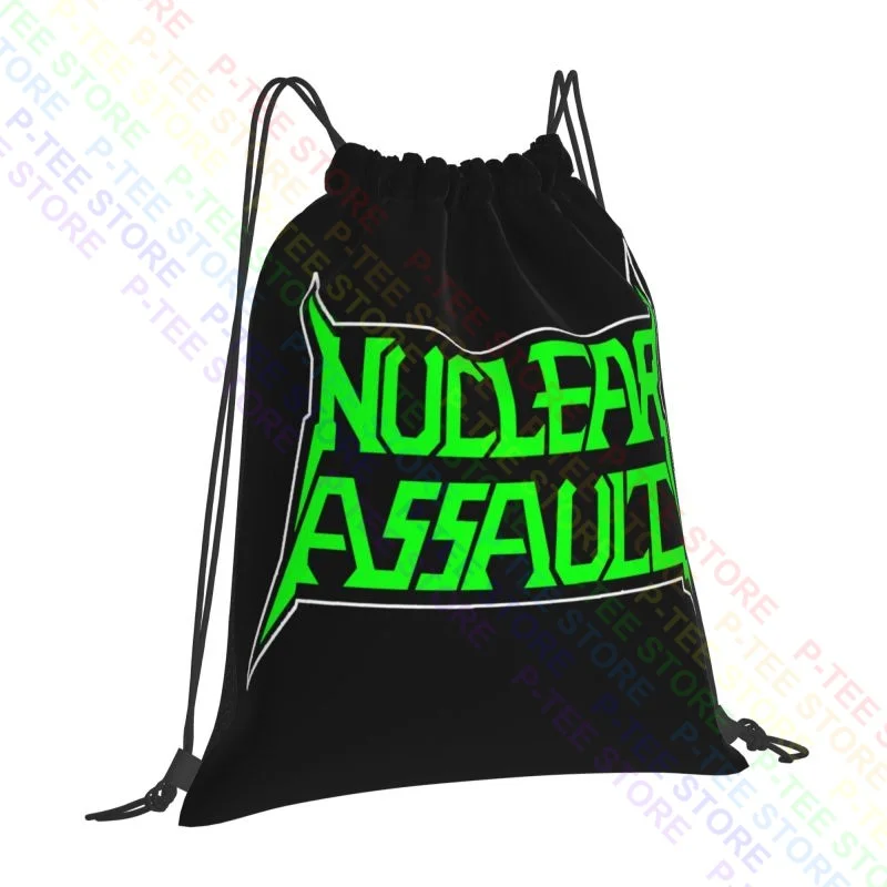 Nuclear Assault Logo Drawstring Bags Gym Bag Fashion Art Print Sports Style Clothes Backpacks