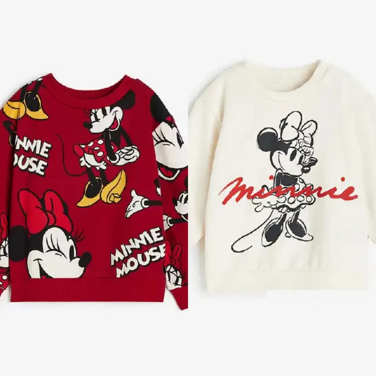 

Autumn Disney Clothing Kids Long Sleeve Tops Mickey Minnie Print Casual Boys And Girls Cartoon Fashion Round Neck Sweatshirt