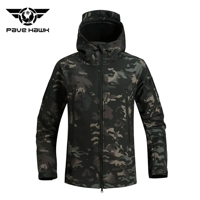 

Men Outdoor Military Tactical Jacket Windproof Waterproof Soft Shell Sharkskin Coat Fleece Warm Outdoors Mountaineering Clothes