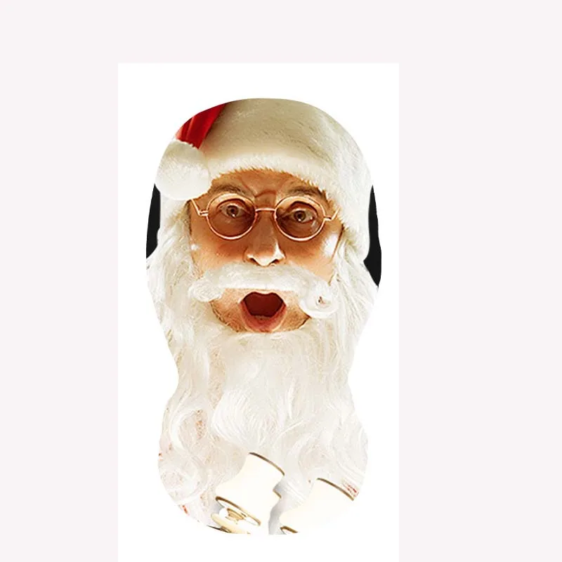 

Fashion New Christmas Santa Claus Head Cover Comic Series Prank Full Face Mask Digital Printing All-Coverage Funny Face Mask
