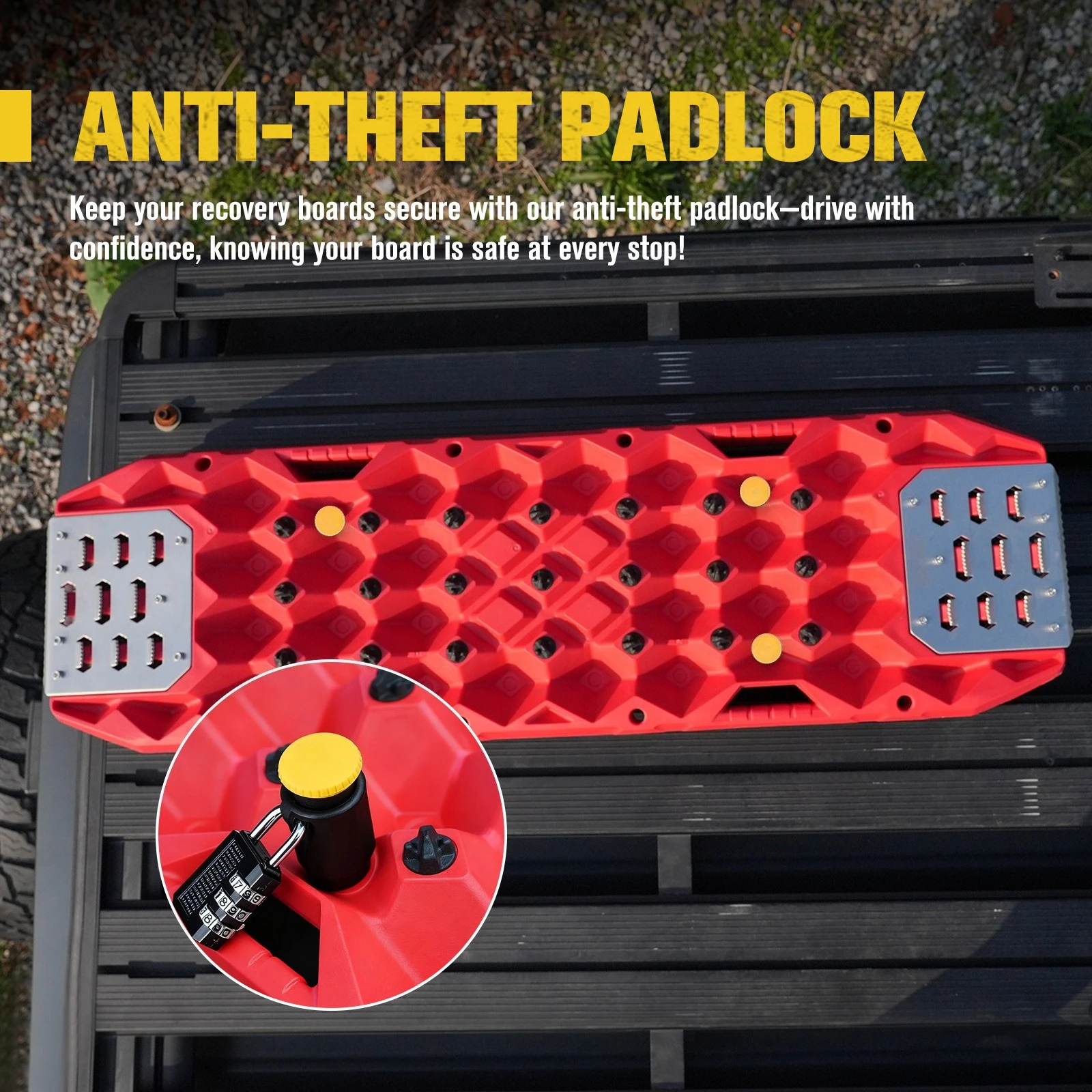 Non-destructive Installation Universal Escape Plate Paperback Bracket Fixing Set Equipped with Anti-theft Lock