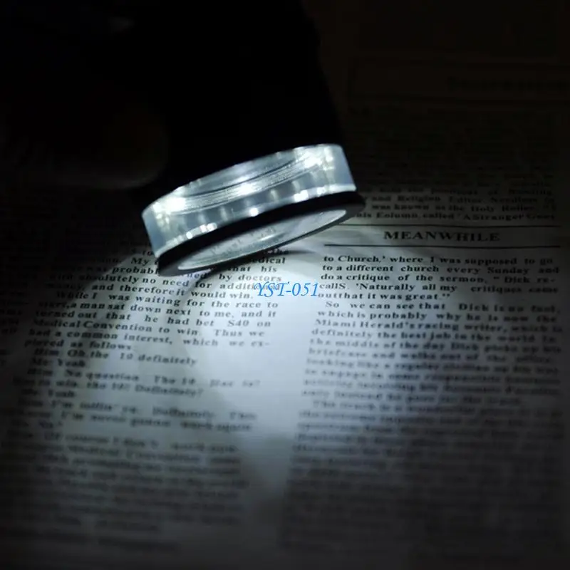 

E15A 10X Loupe Magnifier Multi-Functional Portable Mini LED Scale Jeweler Loupe