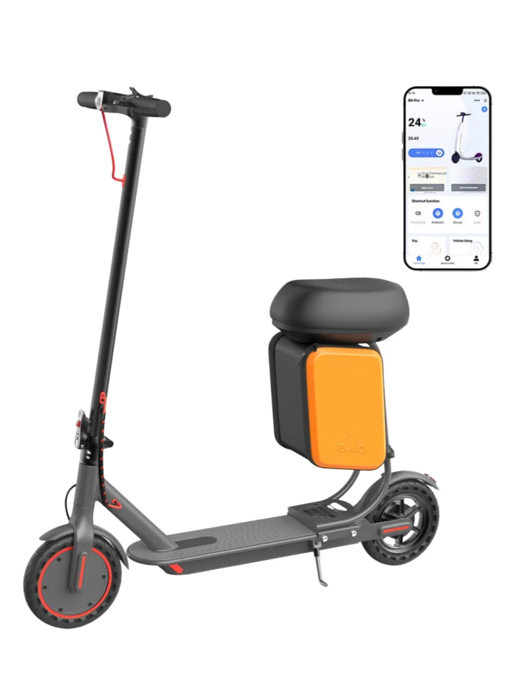 JUICEASE R1PRO Elektroroller mit Leistungsstarkem Motor 36V7.8Ah 25KM Reichweite mit Großem Stauraum Doppelbremsen 8,5 Zoll mit APP 25 ° Kletter-E-Scooter