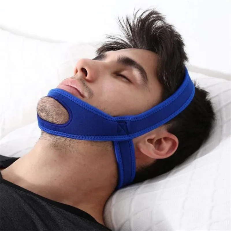 Anti Snoring Belt Triangular Chin Strap Mouth Guard Gifts for Women Men Better Breath Health Snore Stopper Bandage Sleep Aid