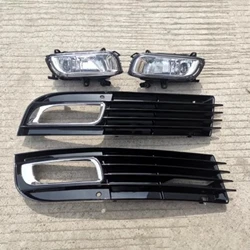 Body Kit Fog Lamp Assembly Frame for Audi A8L A8 D3 Front Bumper Fog Grille Car Accessories