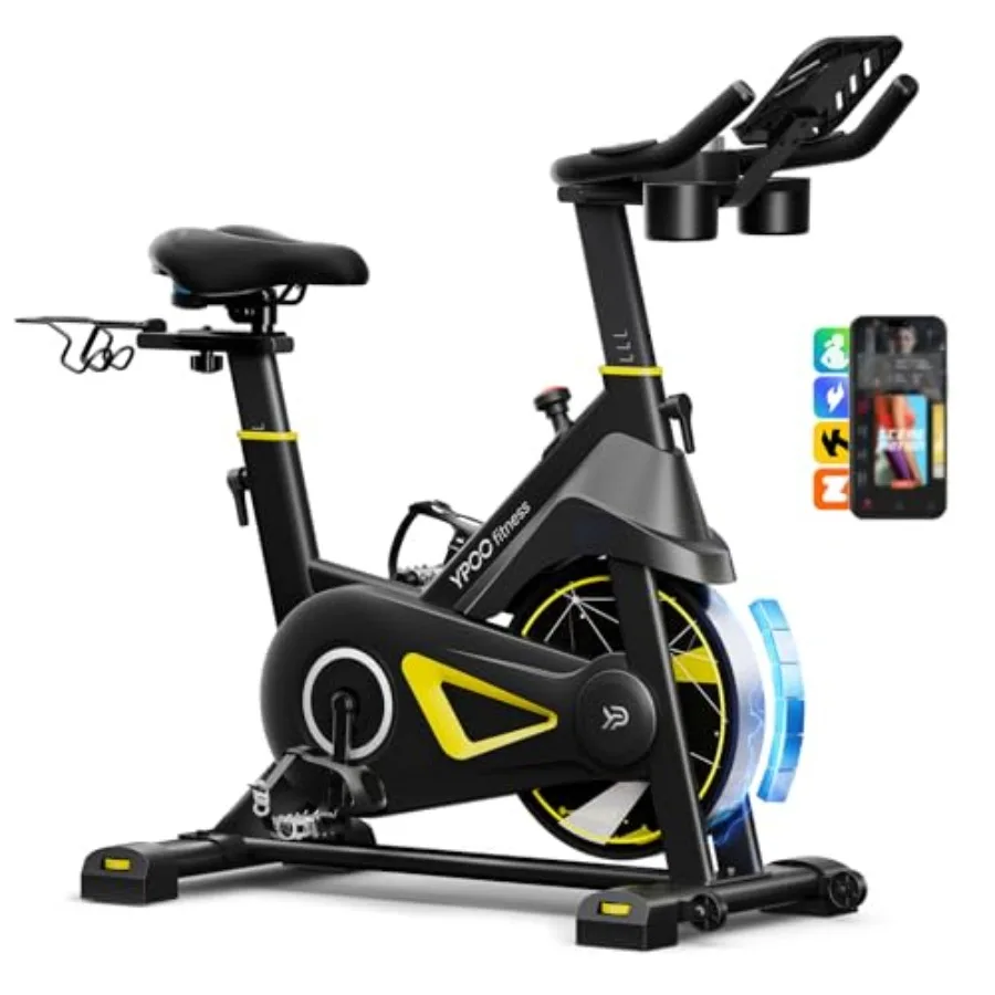 

Велотренажер для дома с регулируемым магнитным сопротивлением, нагрузка до 150 кг, удобное сиденье, крепление для планшета