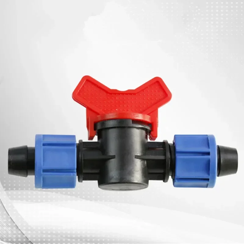 16mm Drip Irrigation Shut off Valve Universal Drip Irrigation Tubing Coupling Valve Connector Locking Fitting Compatible