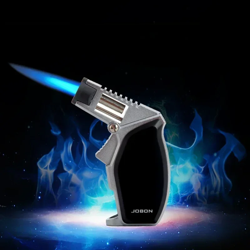 JOBON Multifunctional Windproof Inflatable Blue Flame Lighter Adjustable Flame Size Kitchen Camping Use Various Scenarios