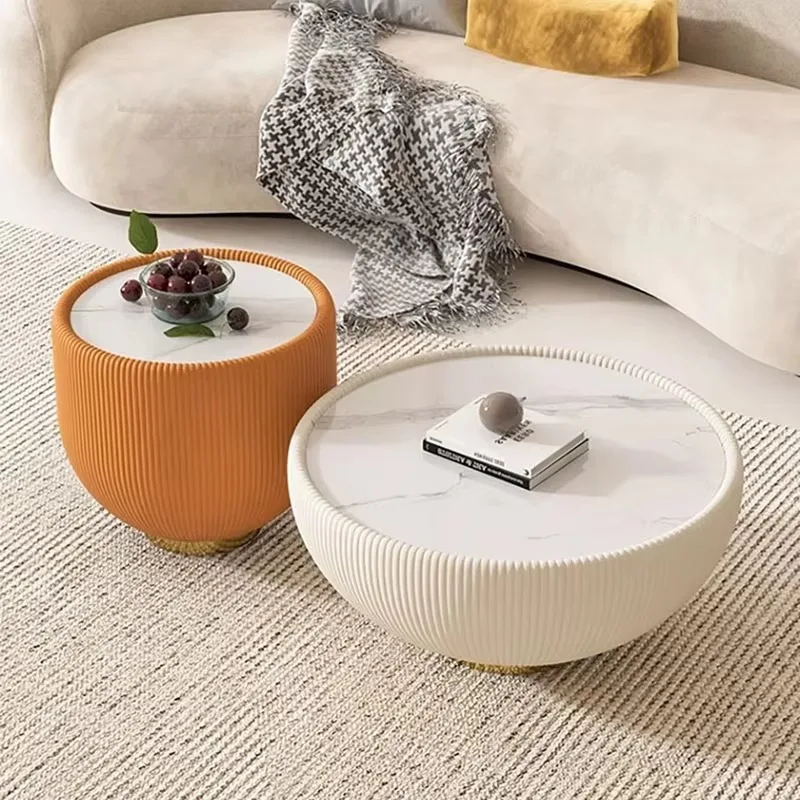 Multifunction Round Coffee Tables Modern Luxury French Salon Center Tea Table Living Room Bauhaus Stolik Kawowy Home Furniture