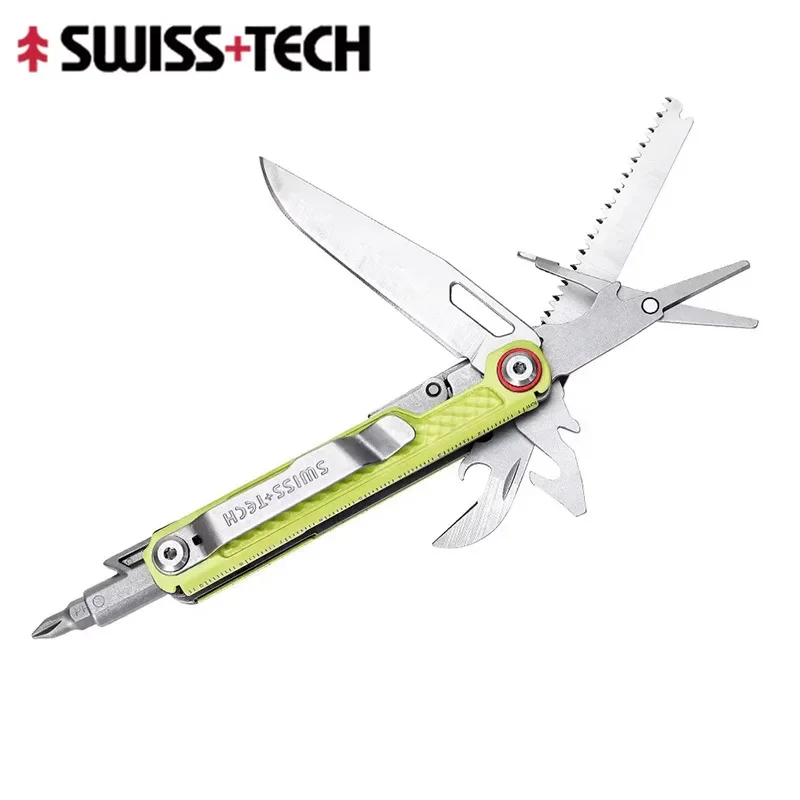 

SWISS TECH 11-в-1 EDC Wolf Tooth складной портативный многофункциональный инструмент аварийный инструмент для выживания нож