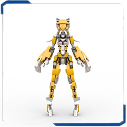 Machine Girl Series Tiger Woman Type Mecha Mobile Suit Girl Robot Figure Assembled Toy Model Children's Birthday Gift
