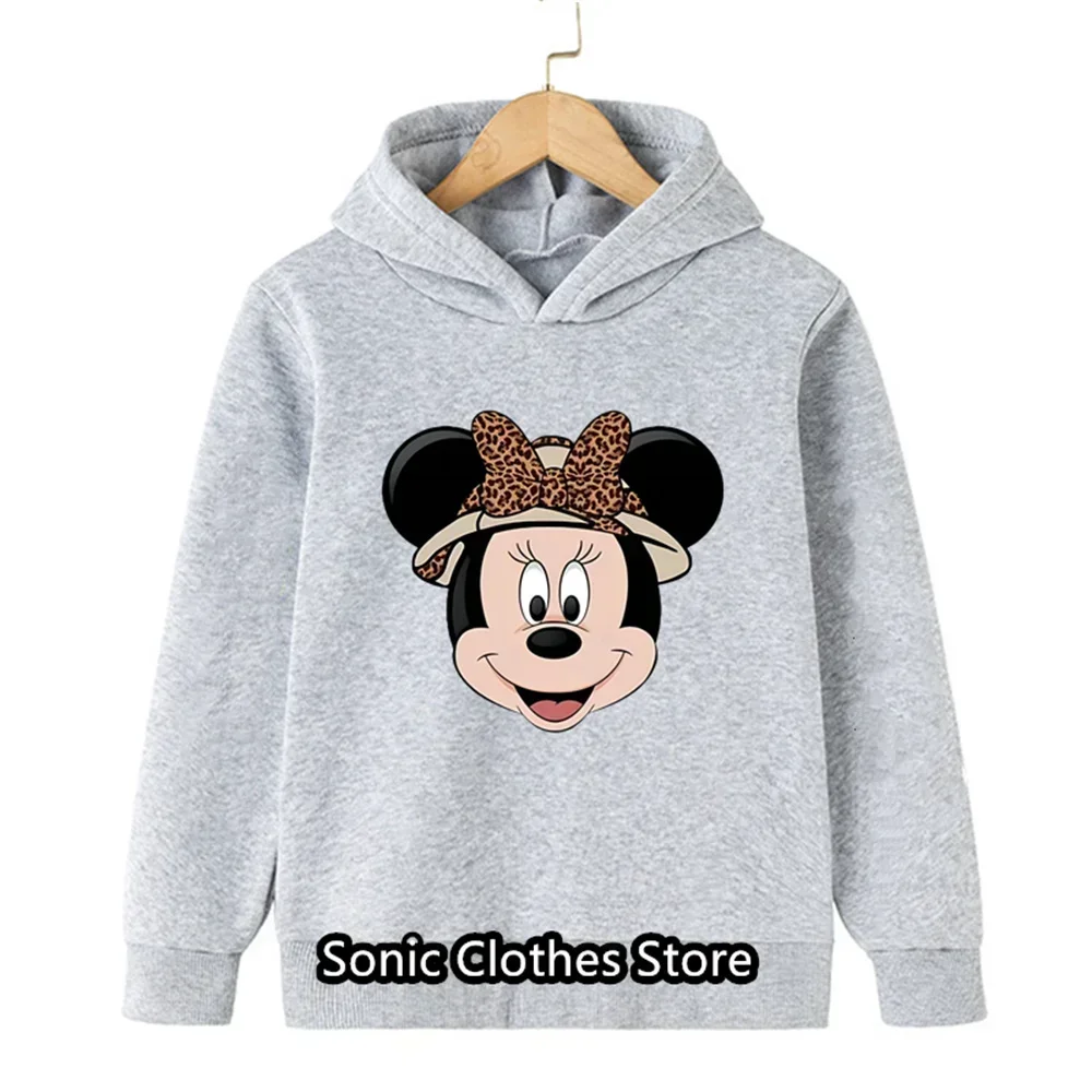 Autumn Mickey Mouse Hoodie Kids Girls Minnie Mouse Clothes Children Hoodies Fashion Boys Sweatshirts Girls Boys Clothes