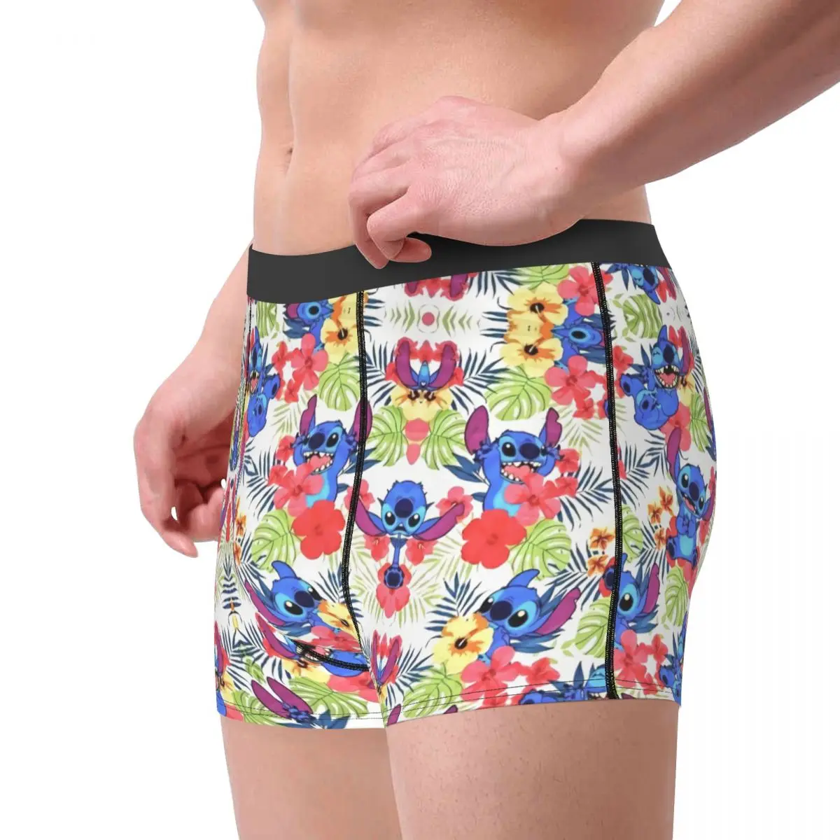 Custom Stitch Tropical Plants Underwear Male Printed Customized Boxer Briefs Shorts Panties Soft Underpants image 3