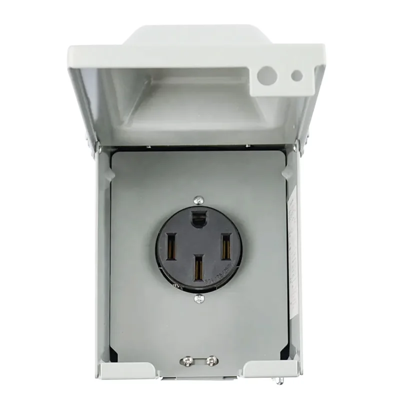 Power Outlet Panel 50A NEMA 14-50R waterproof and dustproof the foam sealing structure makes rain and dusdifficult to enter maki