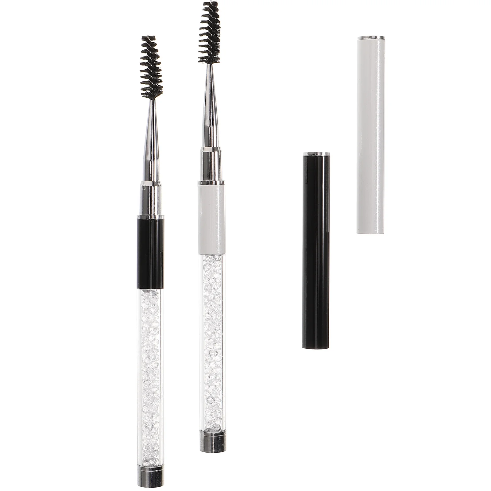 2 stücke Wimpern Pinsel Lash Kamm Mascara Zauberstab Applikator Werkzeug Für Wimpern Styling Augen Make-Up Werkzeuge Langlebig Hautpflege Freundliche