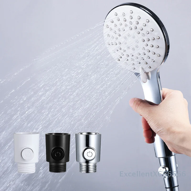 

Shower Head Shut Valves Button Styles 1/2Inch Water Flows Control Accessory For Shower Arm Hose Or Bidet Sprayer