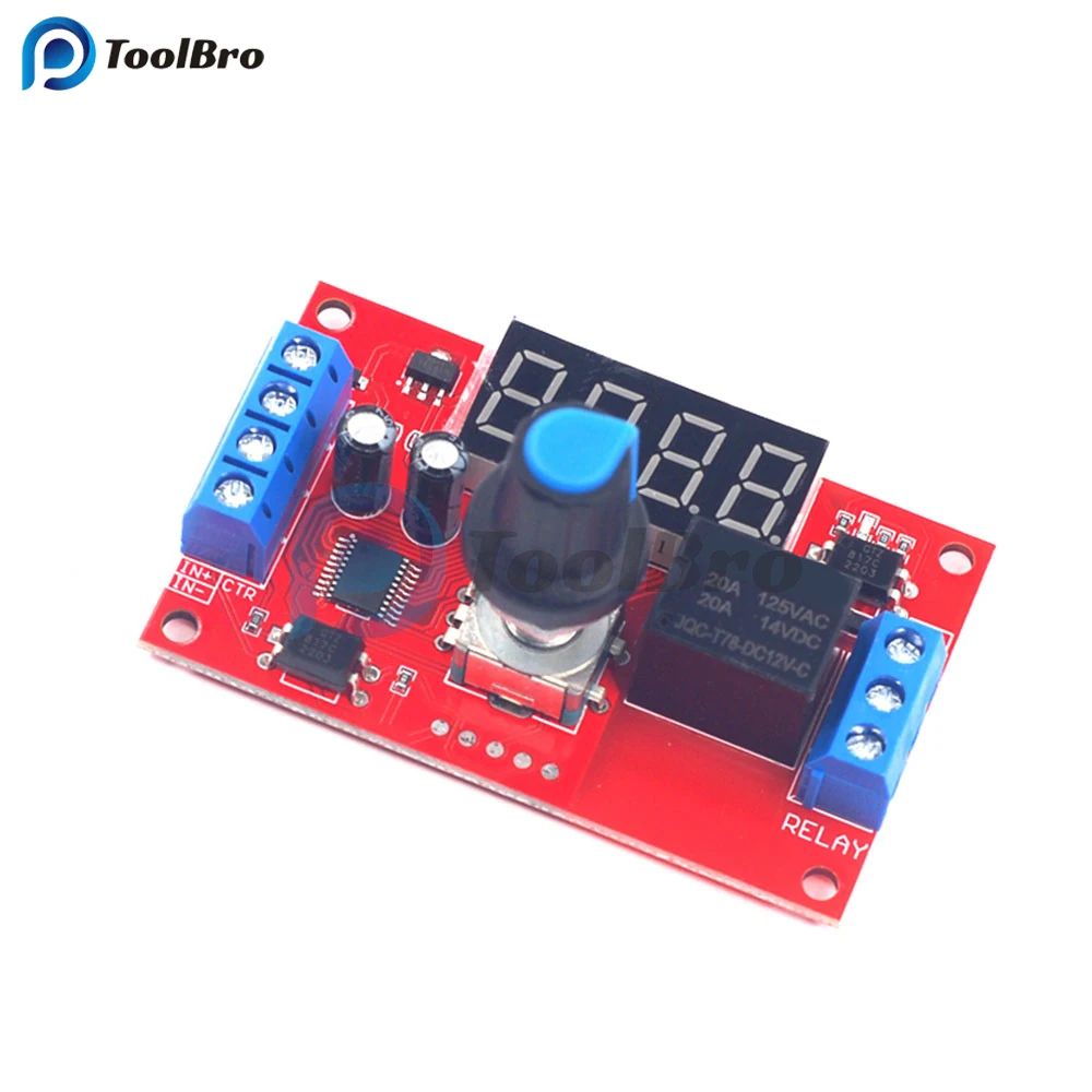 Programmable Time Delay Relay DC 12V Optocoupler Isolation Pulse Cycle Power-Off Trigger Timing Timer Control Switch for Pump