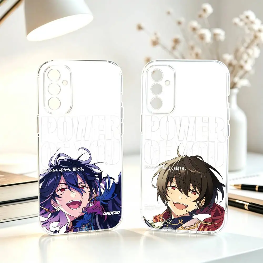 

Game Ensemble Stars Phone Case For SamsungA10,12,20,21S,30,31,40,50,51,52,70,71 Transparent Cover